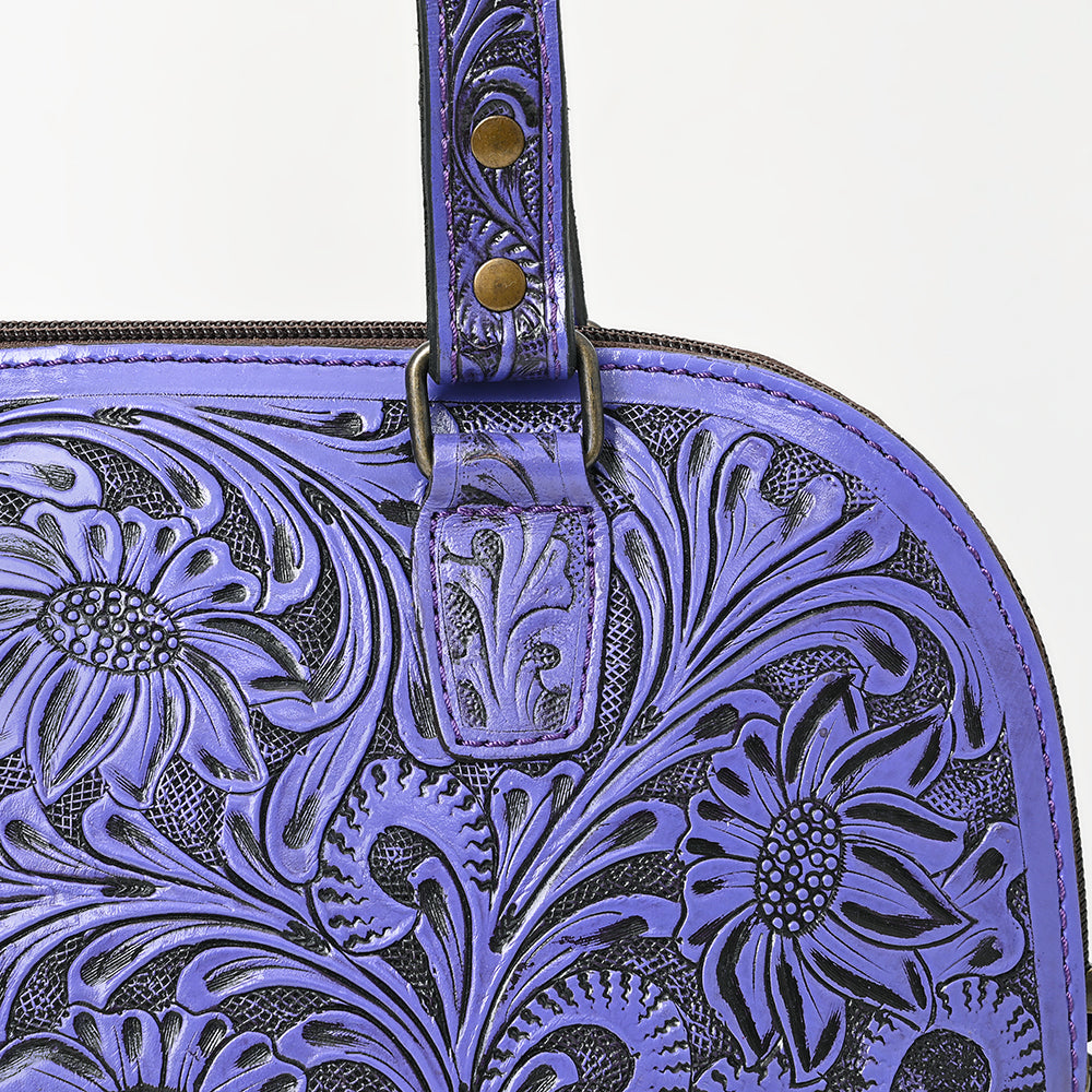 ADBG1139 American Darling Hand Tooled Floral Leather Tote Bag Western Purse