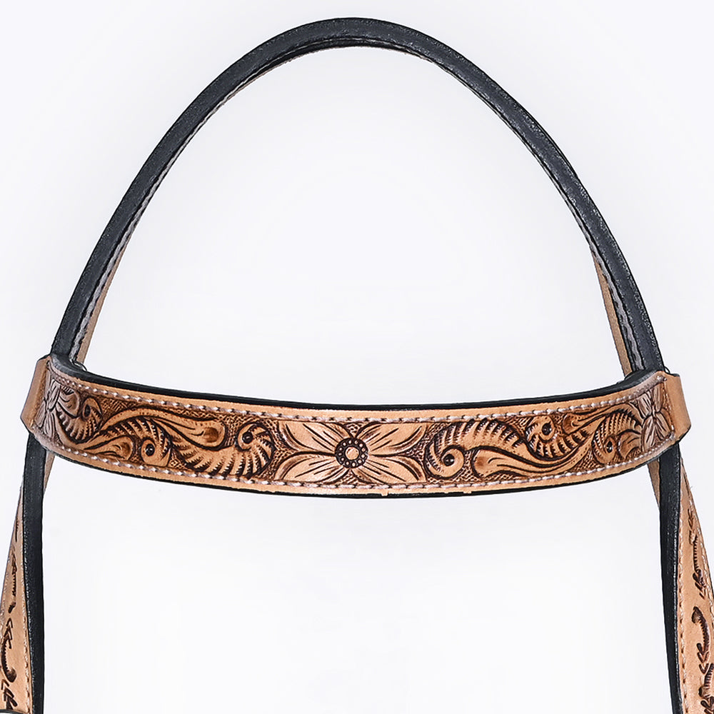 BER408-Western Leather Headstall