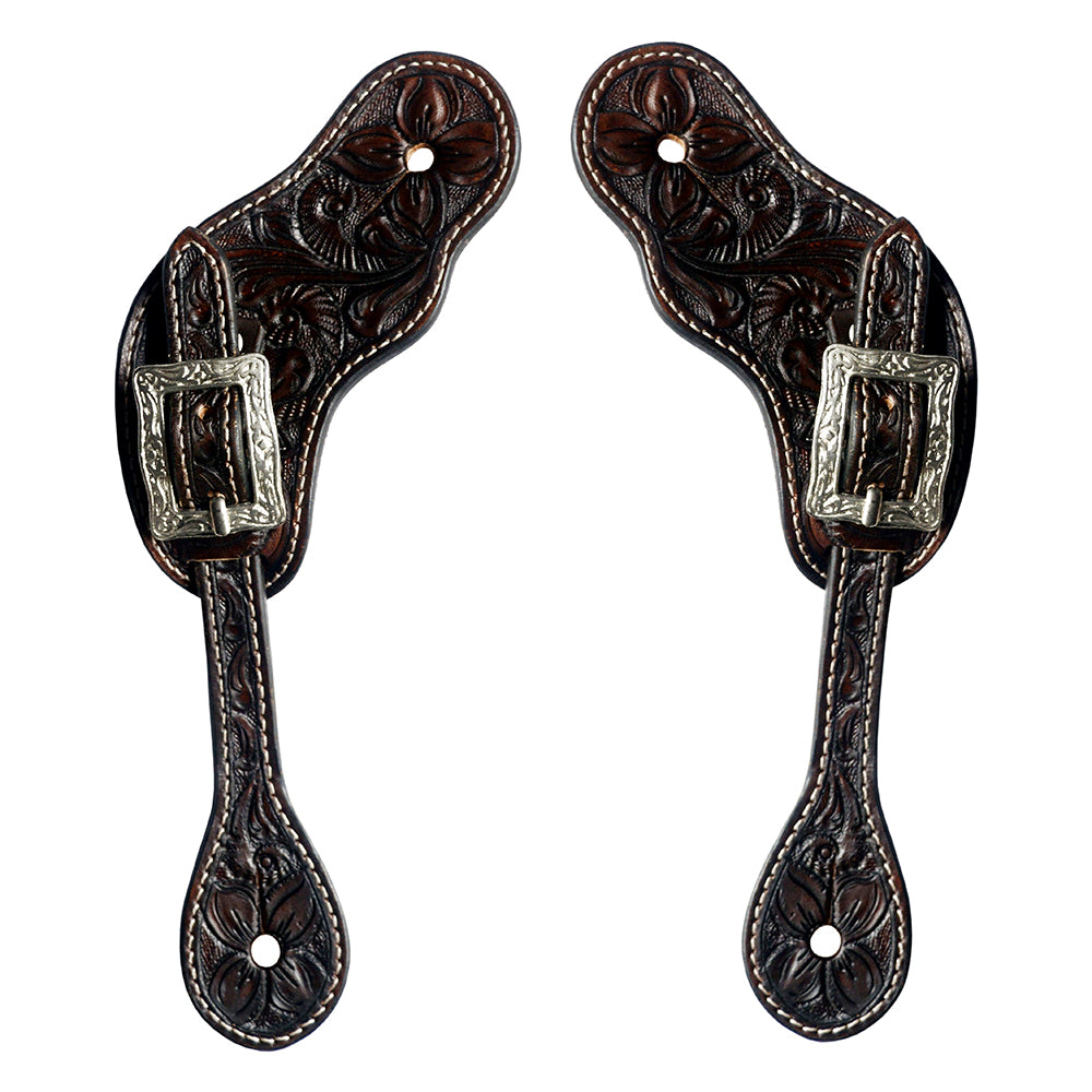 BER409-Western American Leather Spur Strap