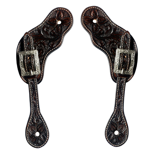 BER409-Western American Leather Spur Strap