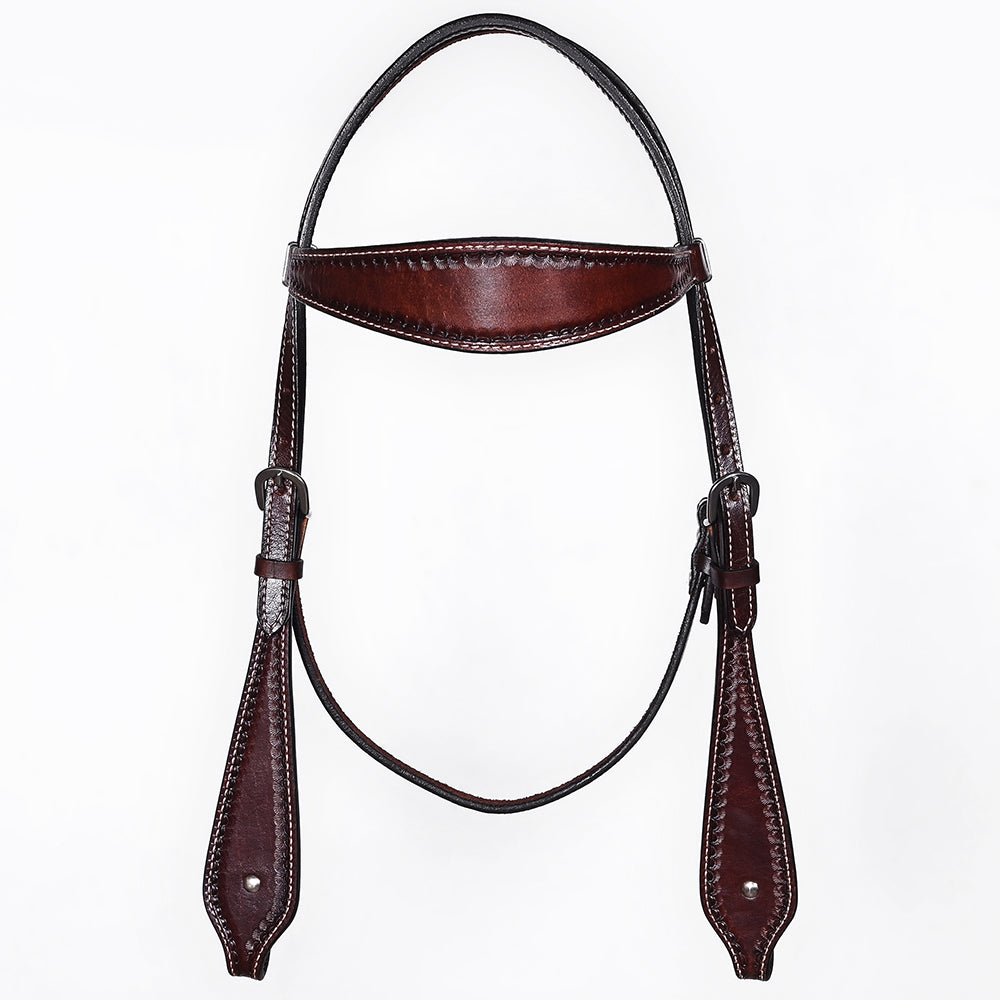 BER412-Western Leather Headstall