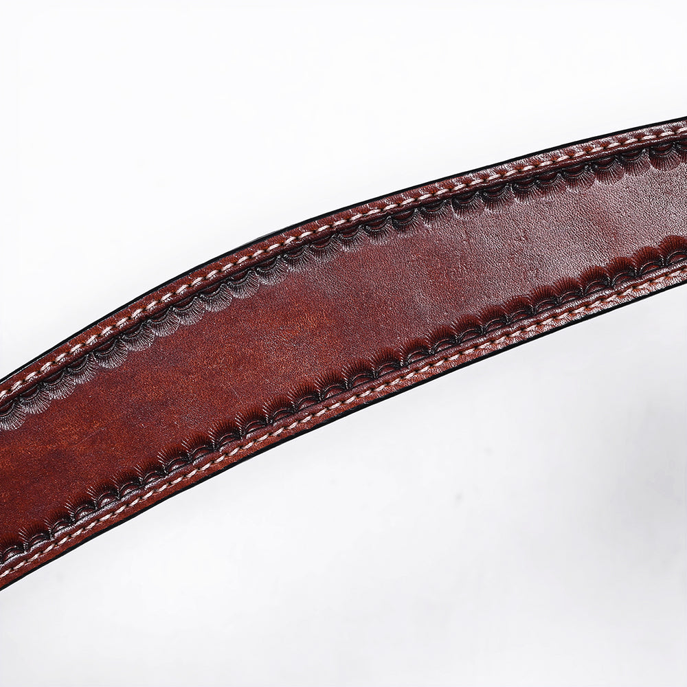 BER459-Western Leather Breast Collar