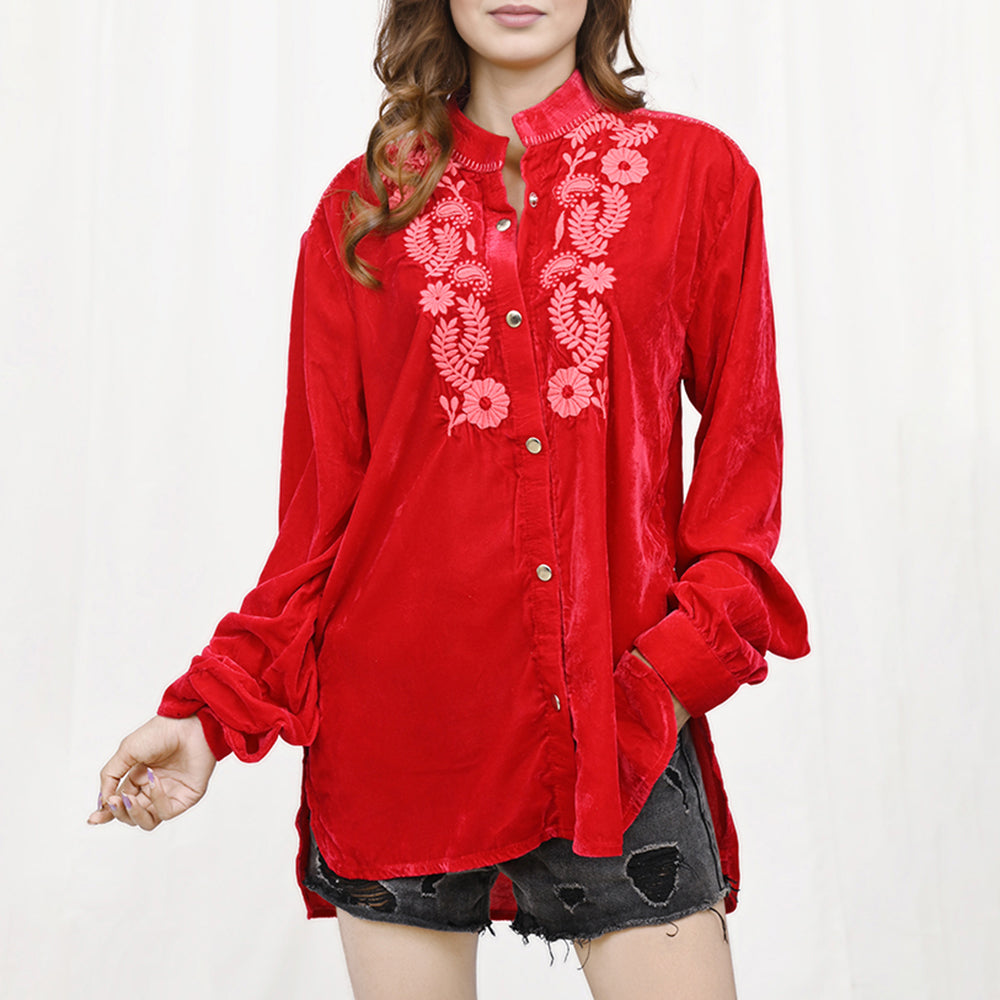 ADDR003 Fabric Women shirt Jacket Dress Tunic Ladies Girl Top