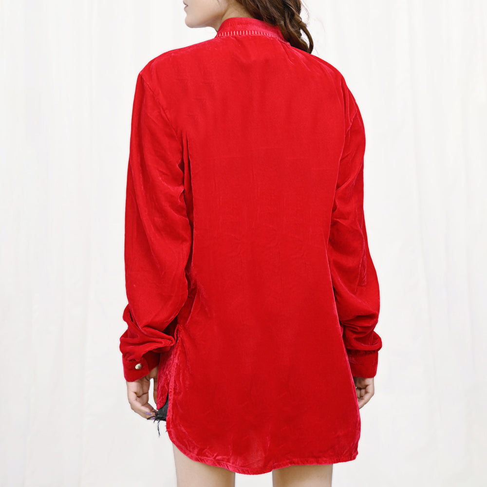 ADDR003 Fabric Women shirt Jacket Dress Tunic Ladies Girl Top