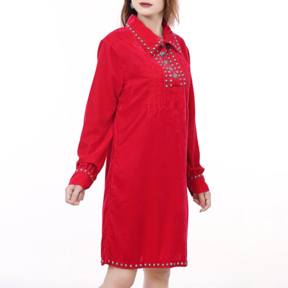 ADDR007 Fabric Women shirt Jacket Dress Tunic Ladies Girl Top