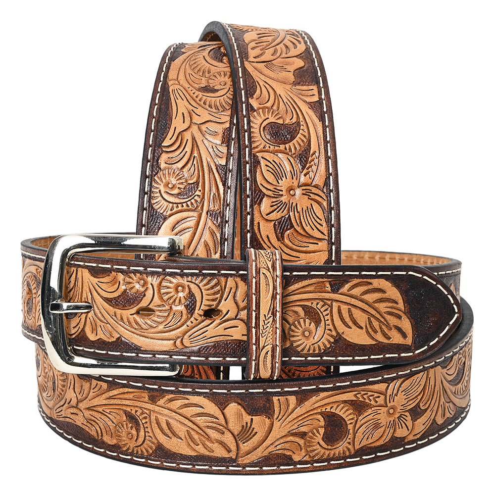BEG111-Western Leather Belt