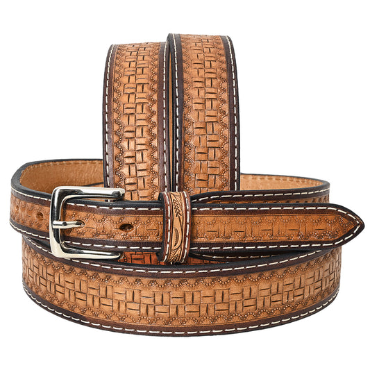 BEG114-Western Leather Belt
