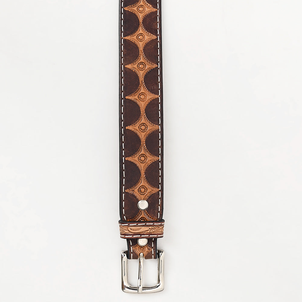BEG117-Western Leather Belt