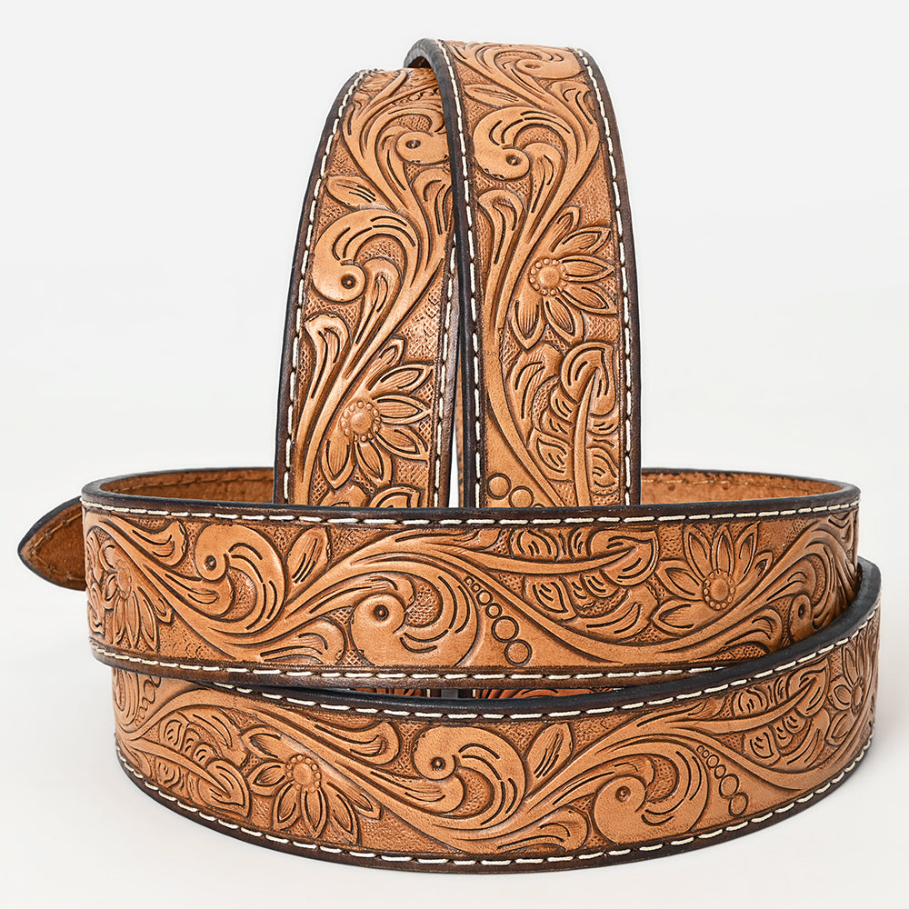 BEG118-Western Leather Belt