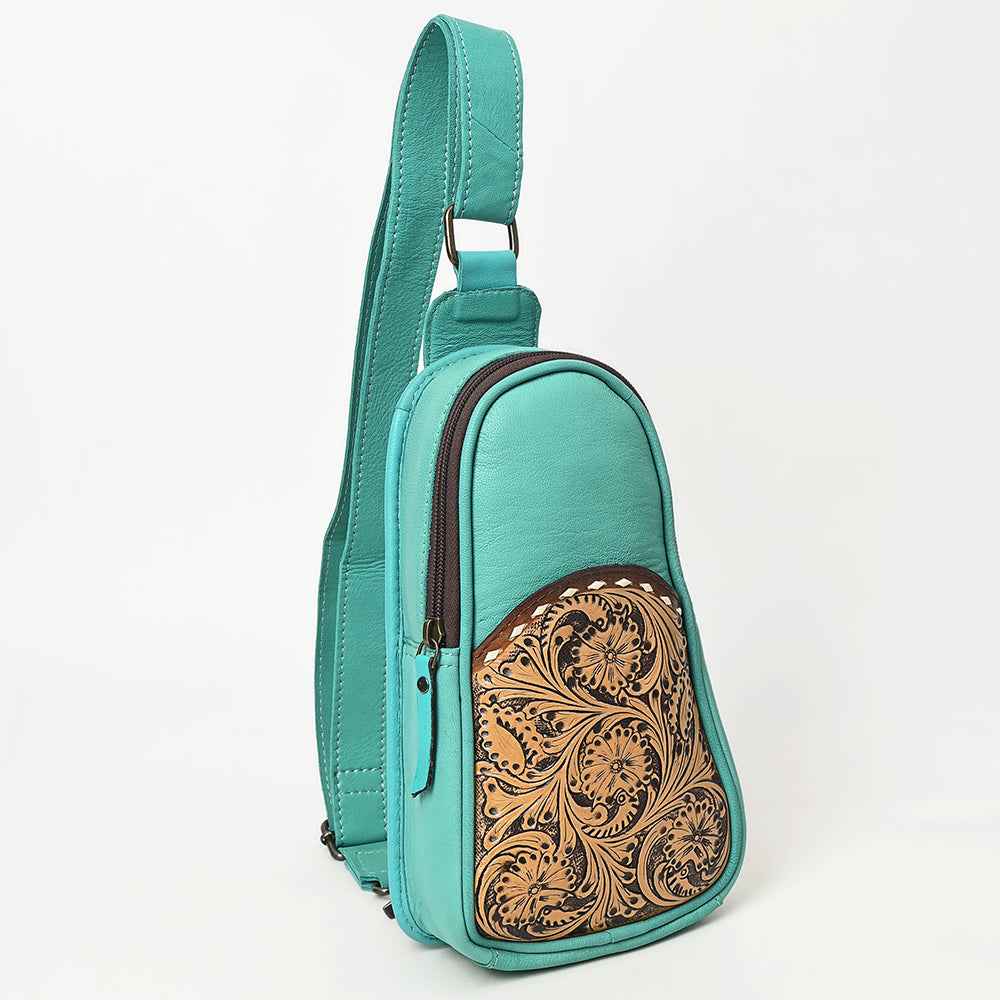 OHG188 Sling Hand Tooled Genuine Western Leather Women Bag