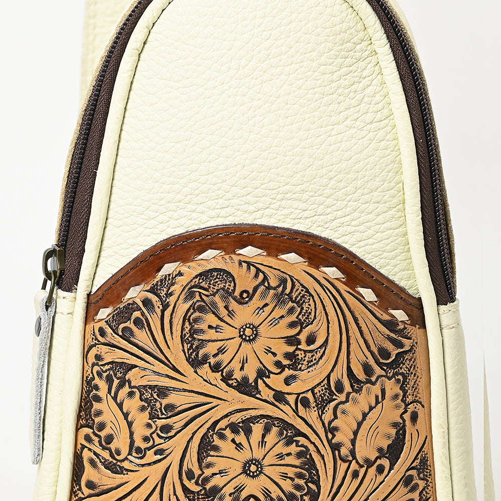 OHG188 Sling Hand Tooled Genuine Western Leather Women Bag