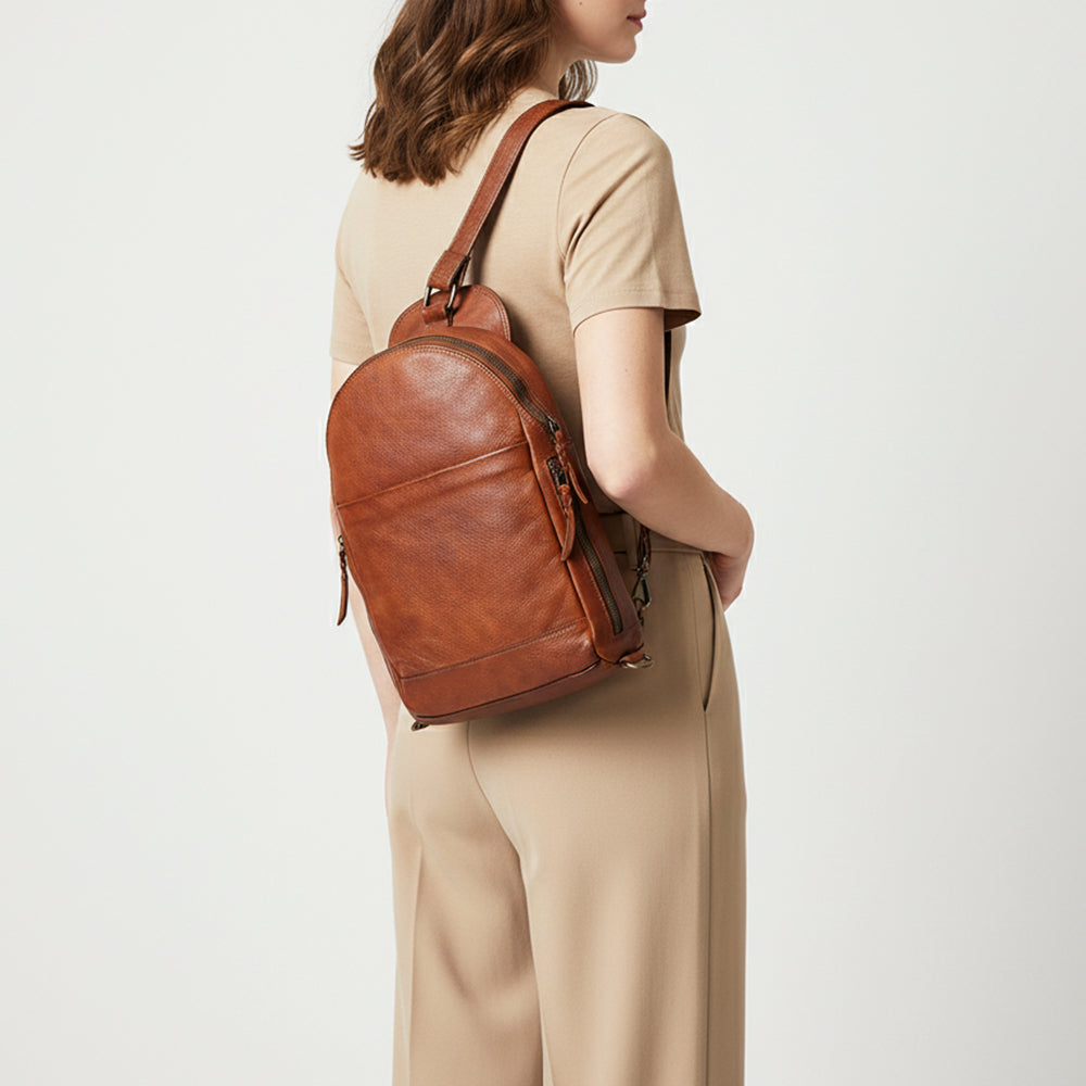 SWM103 Rosamira - Full Grain Leather Commuter Sling