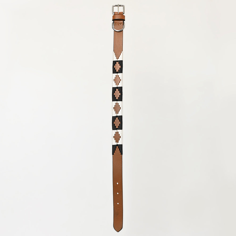 BEG103-Western Leather Dog Collar