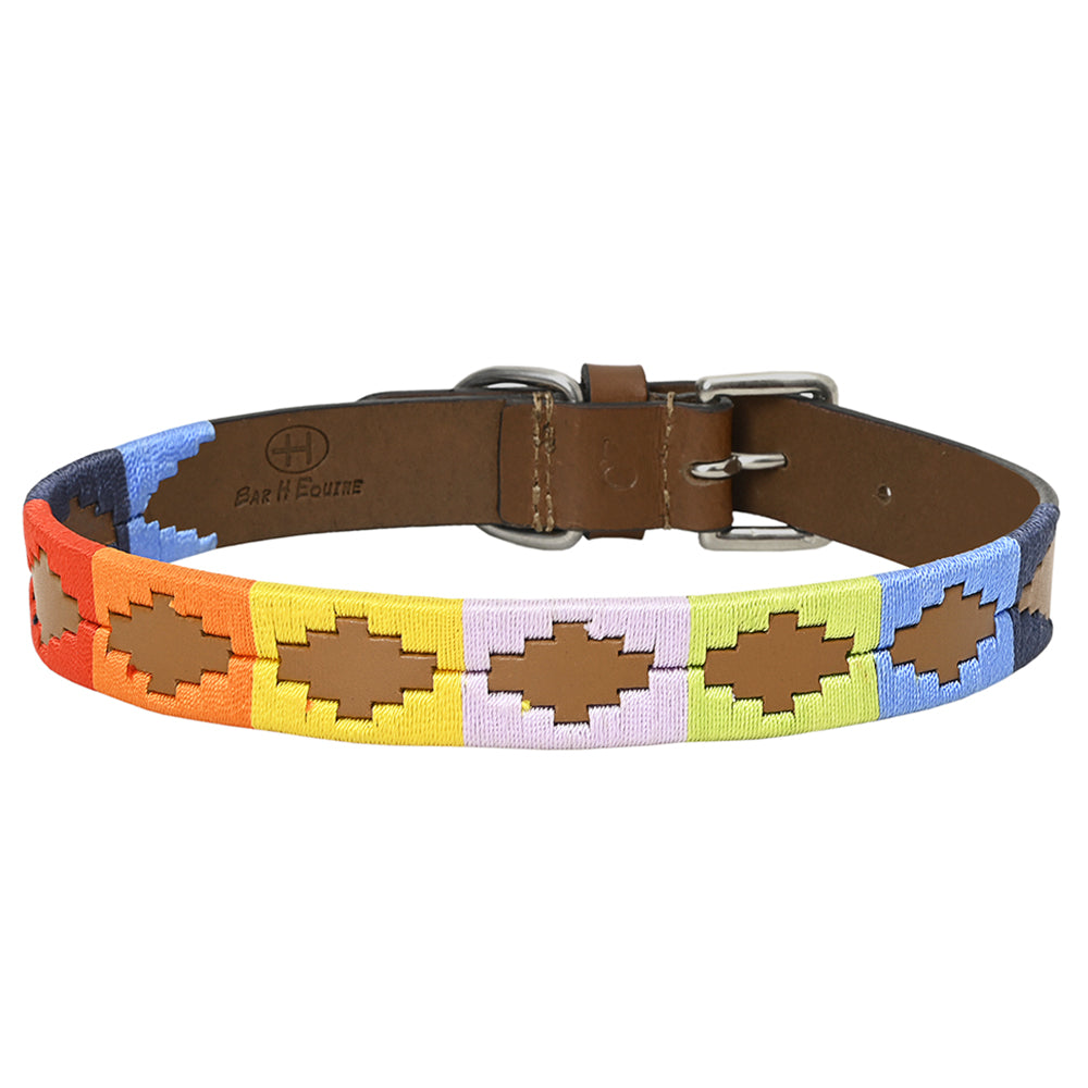 BEG104-Western Leather Dog Collar