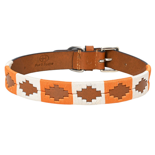 BEG105-Western Leather Dog Collar
