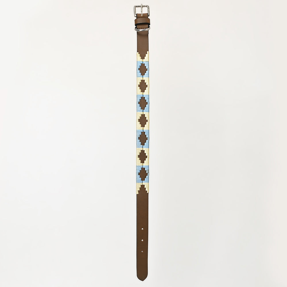 BEG106-Western Leather Dog Collar
