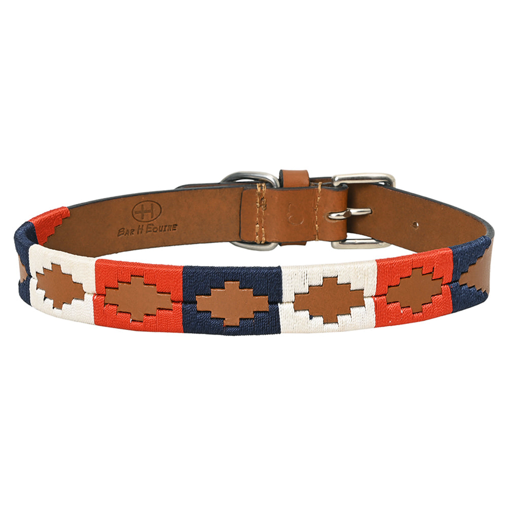 BEG107-Western Leather Dog Collar