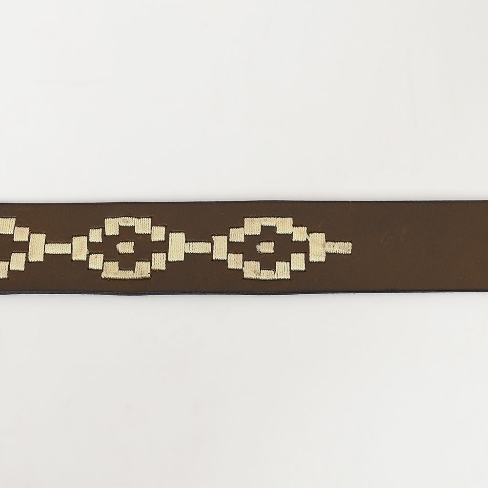 BEG124-Western Leather Belt