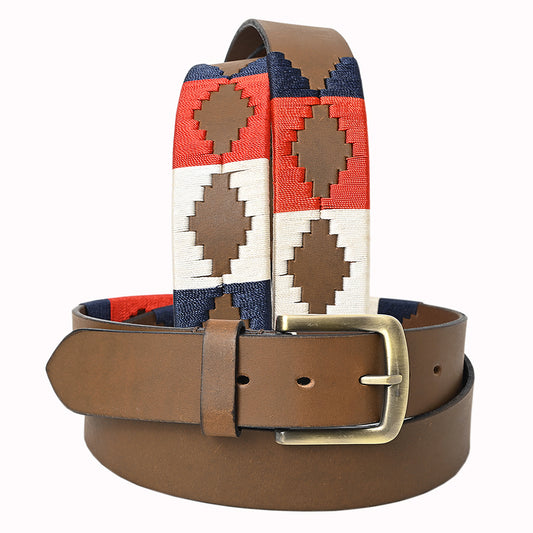 BEG145-Western Leather Belt