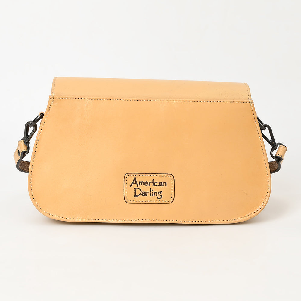 ADBGZ845 Hand-Tooled Genuine Leather Western Crossbody Bag - American Darling