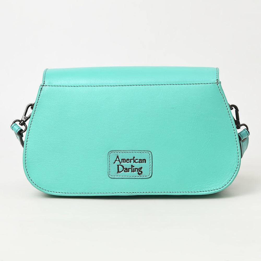 ADBGZ845 Hand-Tooled Genuine Leather Western Crossbody Bag - American Darling