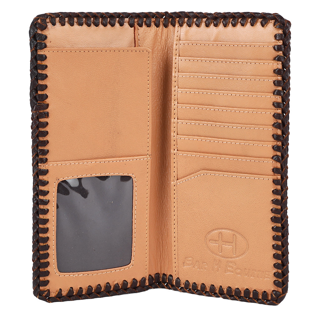 BEBGM176-Western Leather Bifold Wallet