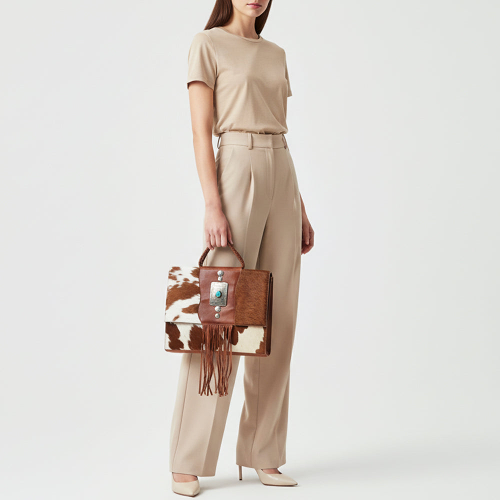 LC-ADBGM421 Briefcase Genuine Western Leather Women Bag