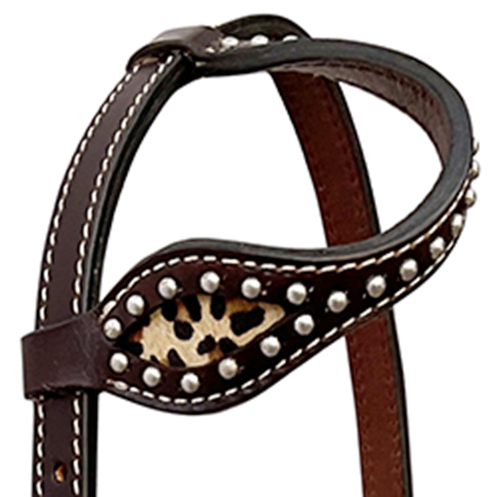 BER444-Western Leather One Ear Headstall