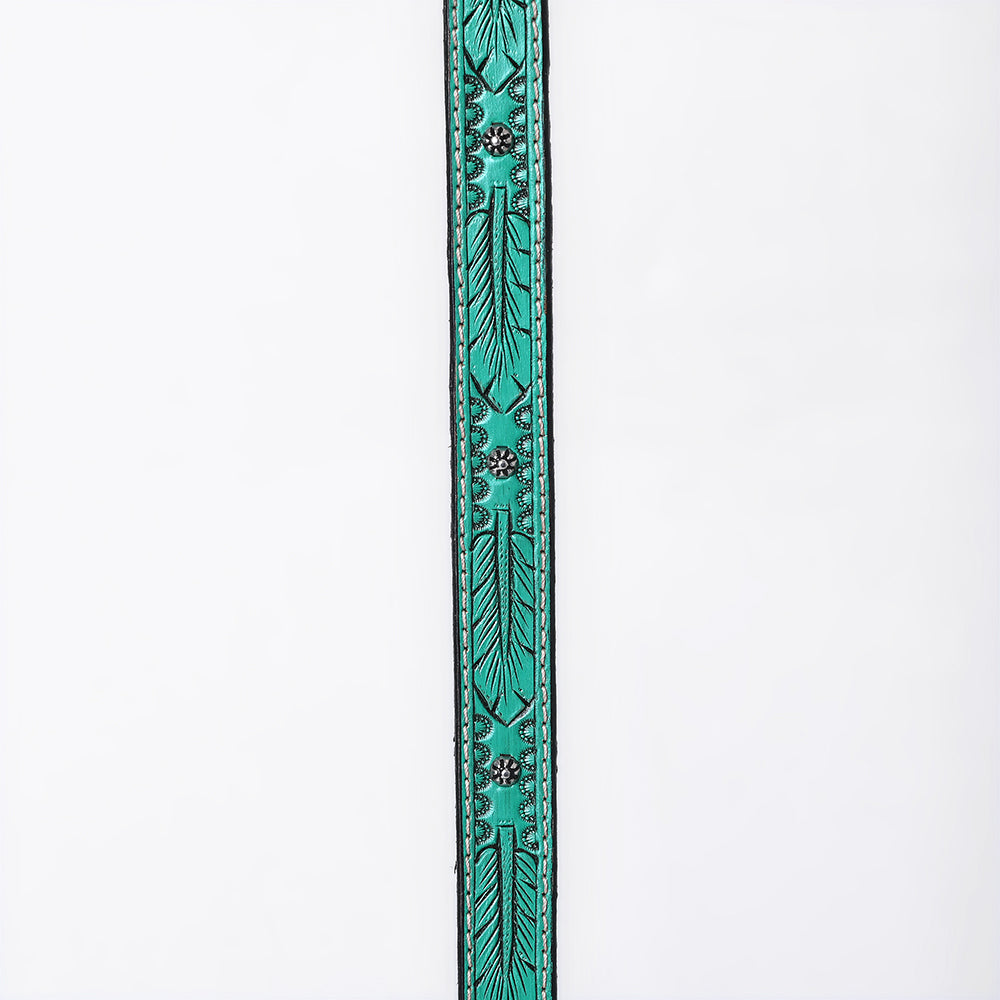 ADHTBR101 Hand tooled Genuine American Leather Hatband Unisex