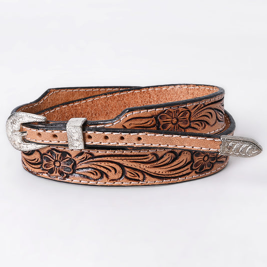 ADHTBR114 Hand tooled Genuine American Leather Hatband Unisex