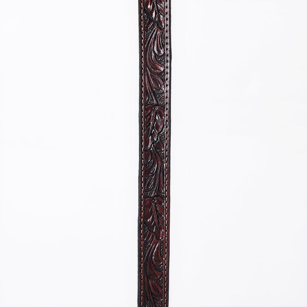 ADHTBR117 Hand tooled Genuine American Leather Hatband Unisex