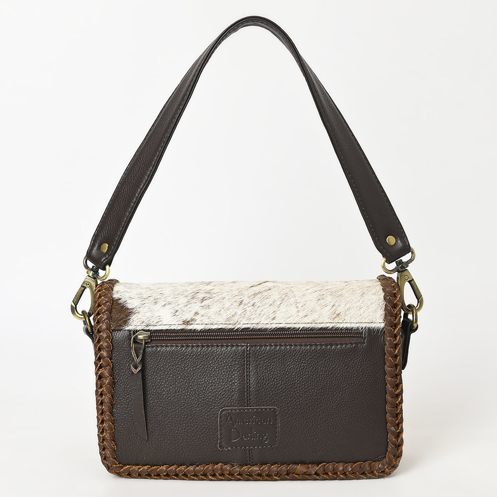 ADBGM405A Mini Cowhide Leather Shoulder Bag with Braided Edge - American Darling