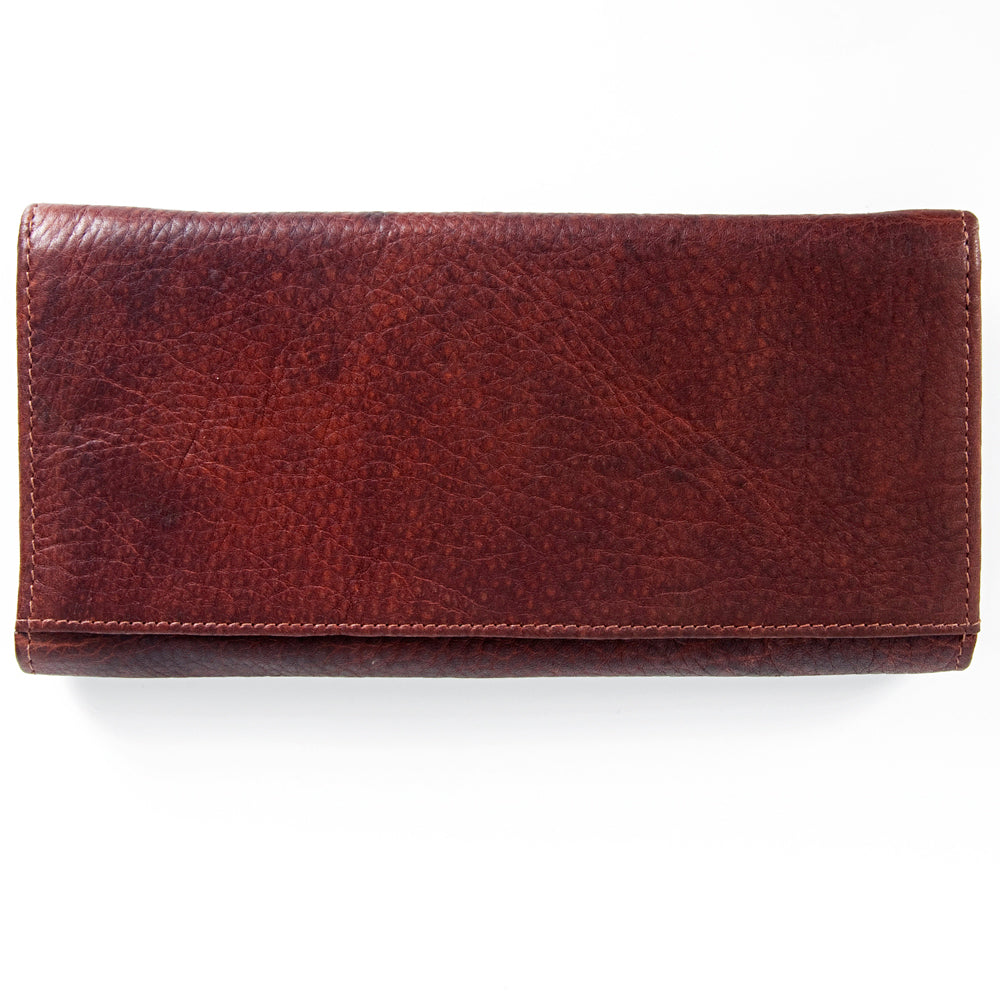 ADBGM102 Western Floral Tooled Leather Wallet - Boho Rodeo Clutch