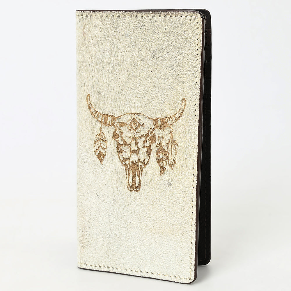 ADBGM461 Hair-On Leather Roper Wallet - Engraved Design by American Darling