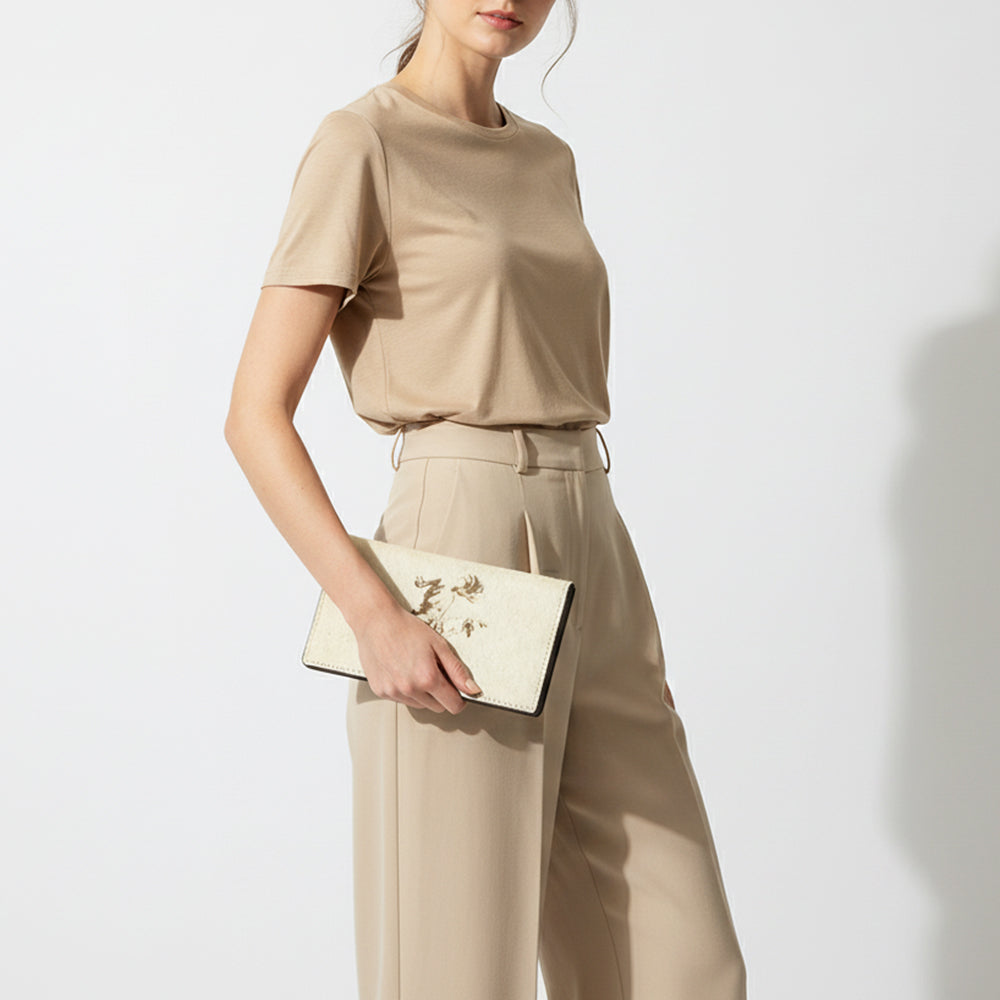 ADBGM461 Hair-On Leather Roper Wallet - Engraved Design by American Darling