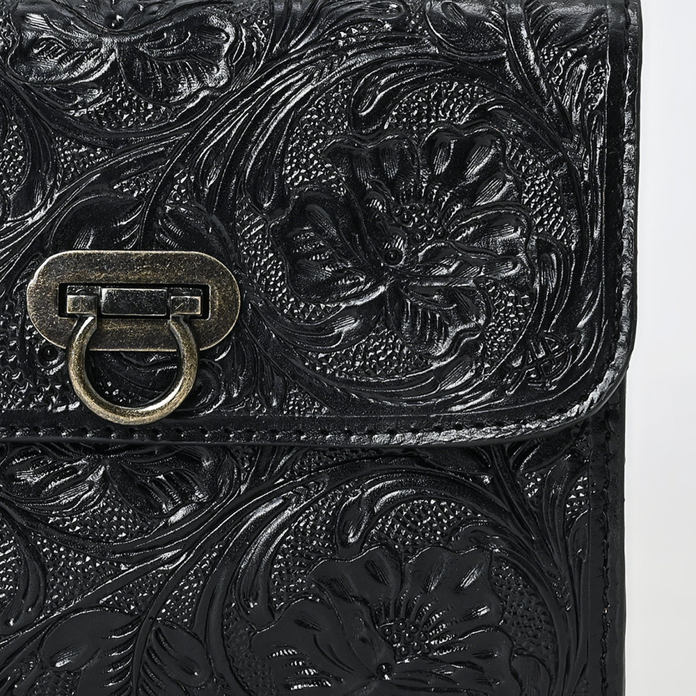 ADBG1560 American Darling Hand-Tooled Genuine Leather Western Small Cross Body Bag