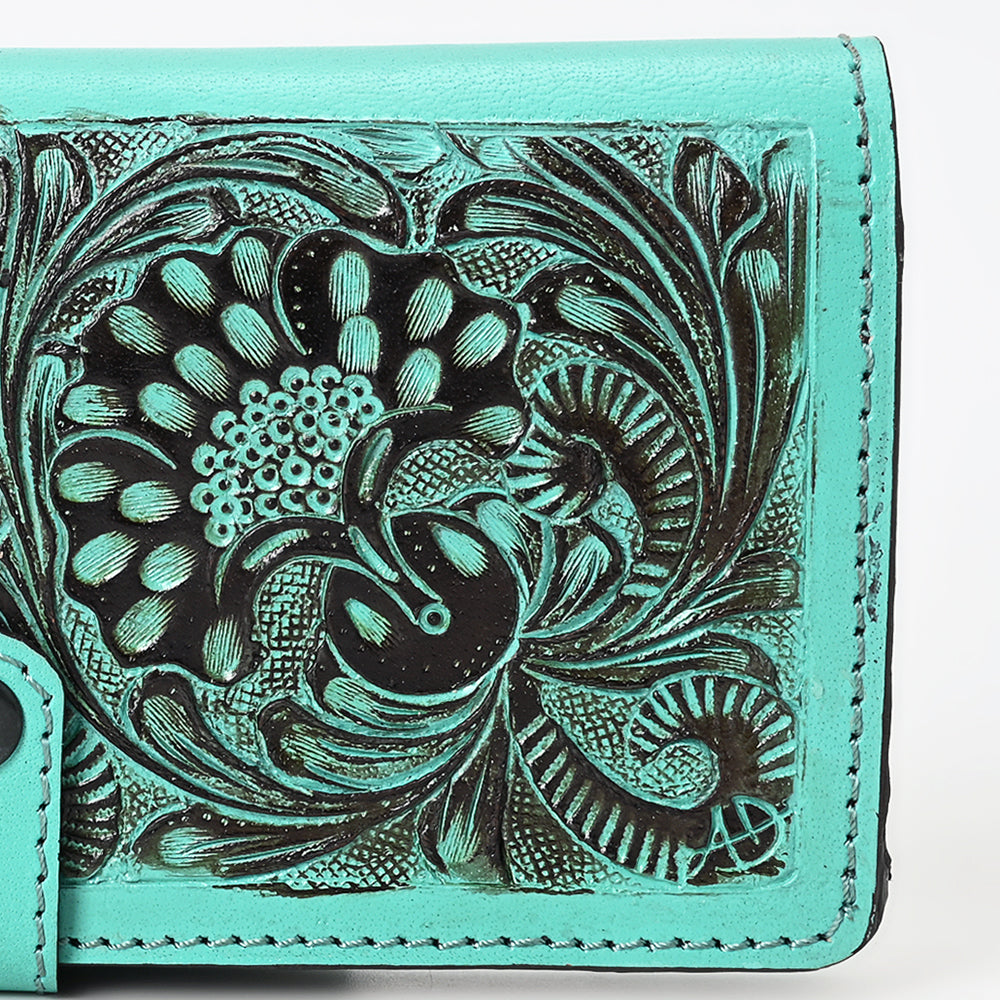 ADBGZ872 Hand-Tooled Leather Western Wallet with Snap Closure | American Darling