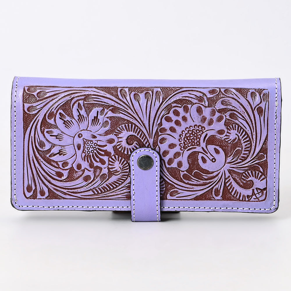 ADBGZ872 Hand-Tooled Leather Western Wallet with Snap Closure | American Darling