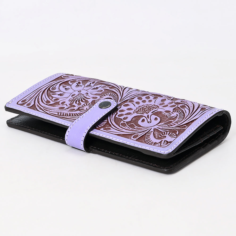 ADBGZ872 Hand-Tooled Leather Western Wallet with Snap Closure | American Darling