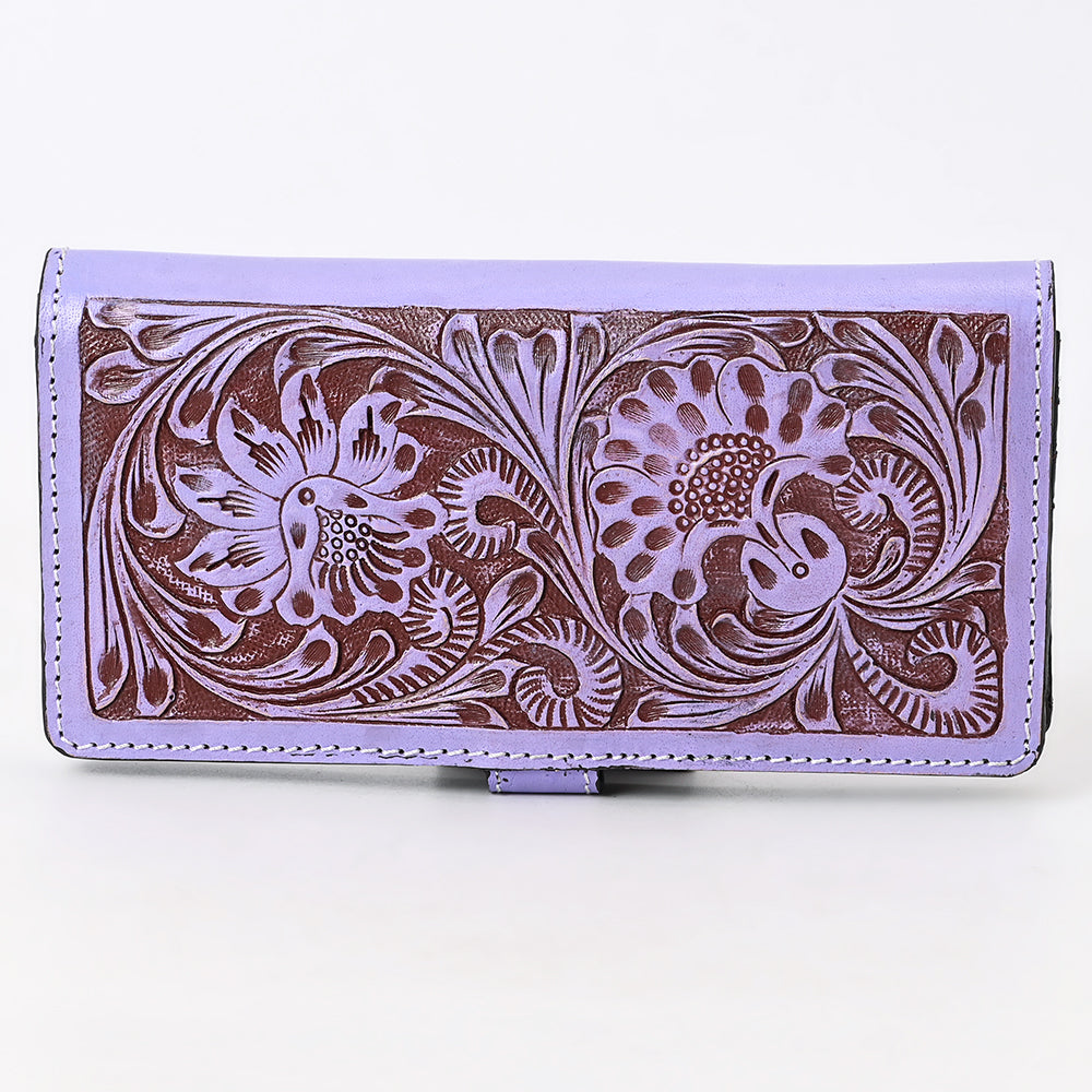 ADBGZ872 Hand-Tooled Leather Western Wallet with Snap Closure | American Darling
