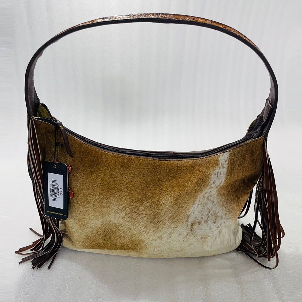 ADBGF140 Hobo Hair On Genuine Western Leather Women Bag