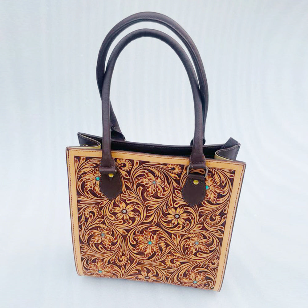 LC-ADBGF142 Tote Genuine Western Leather Women Bag