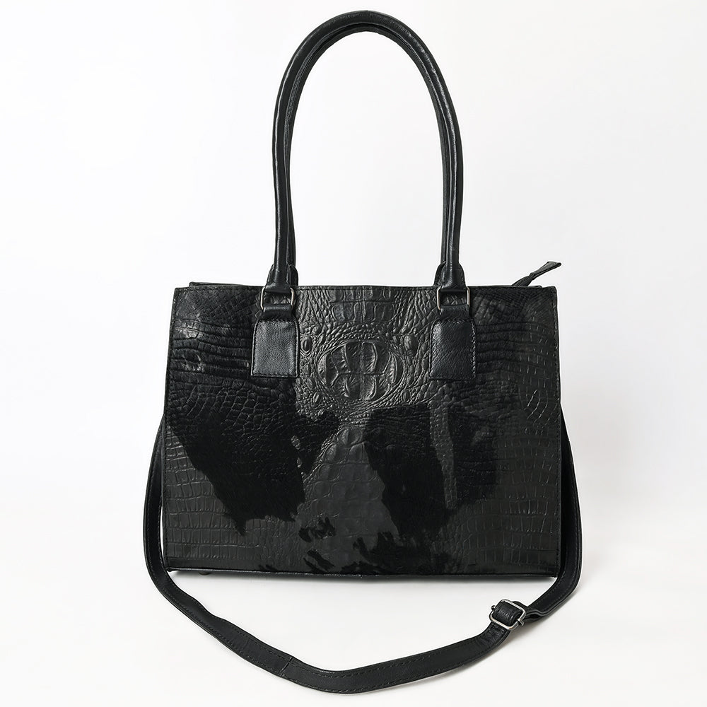 ADBG1561 American Darling Western Genuine Leather Crocodile Embossed Tote Bag -