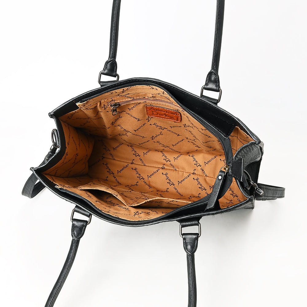 ADBG1561 American Darling Western Genuine Leather Crocodile Embossed Tote Bag -