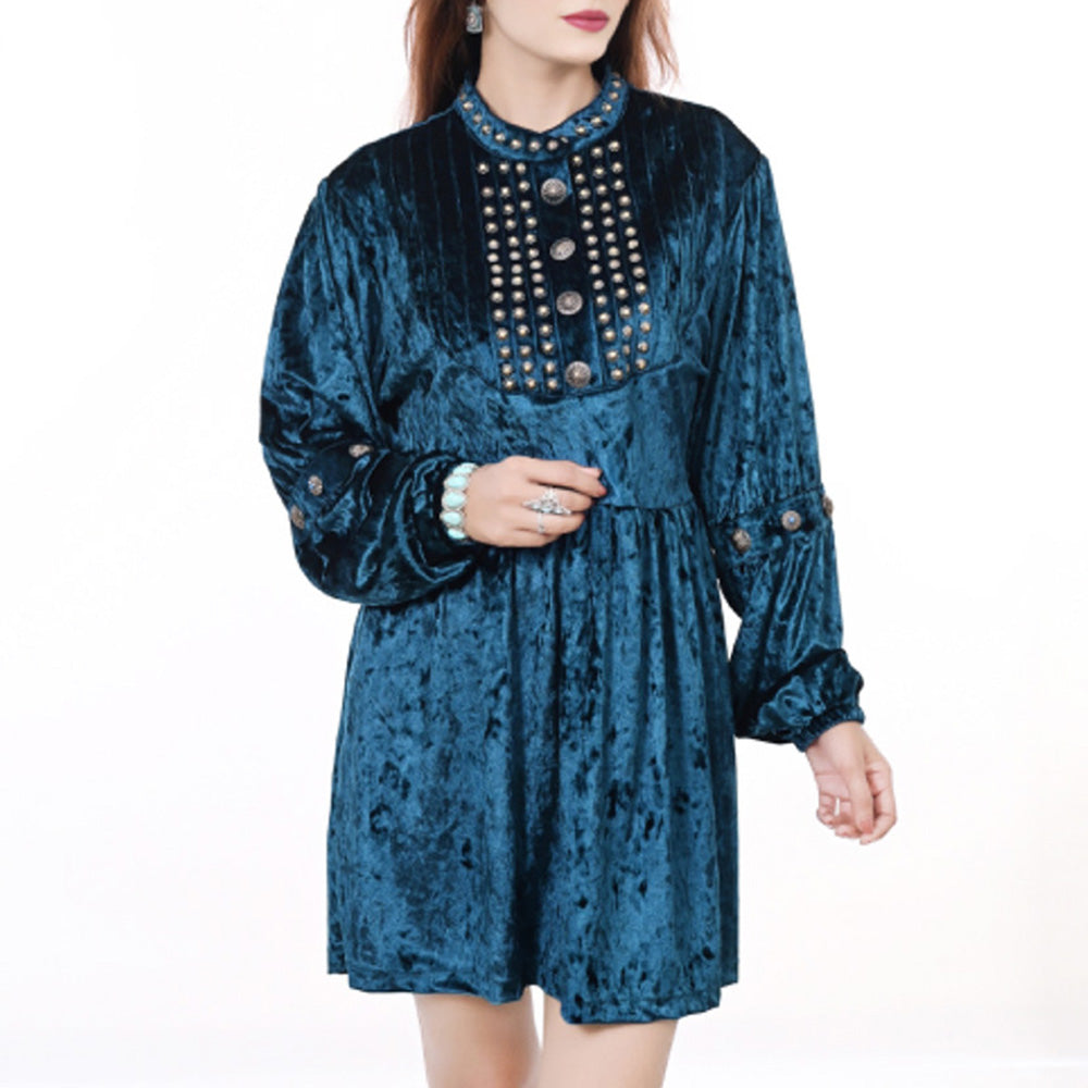 ADDR009 Fabric Women shirt Jacket Dress Tunic Ladies Girl Top