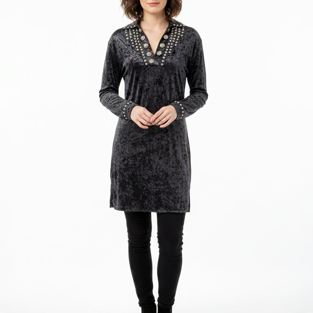 ADDR013 Fabric Women shirt Jacket Dress Tunic Ladies Girl Top