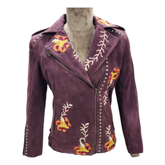 ADJKTLTR05 Genuine Leather Women Shirt Jacket Dress