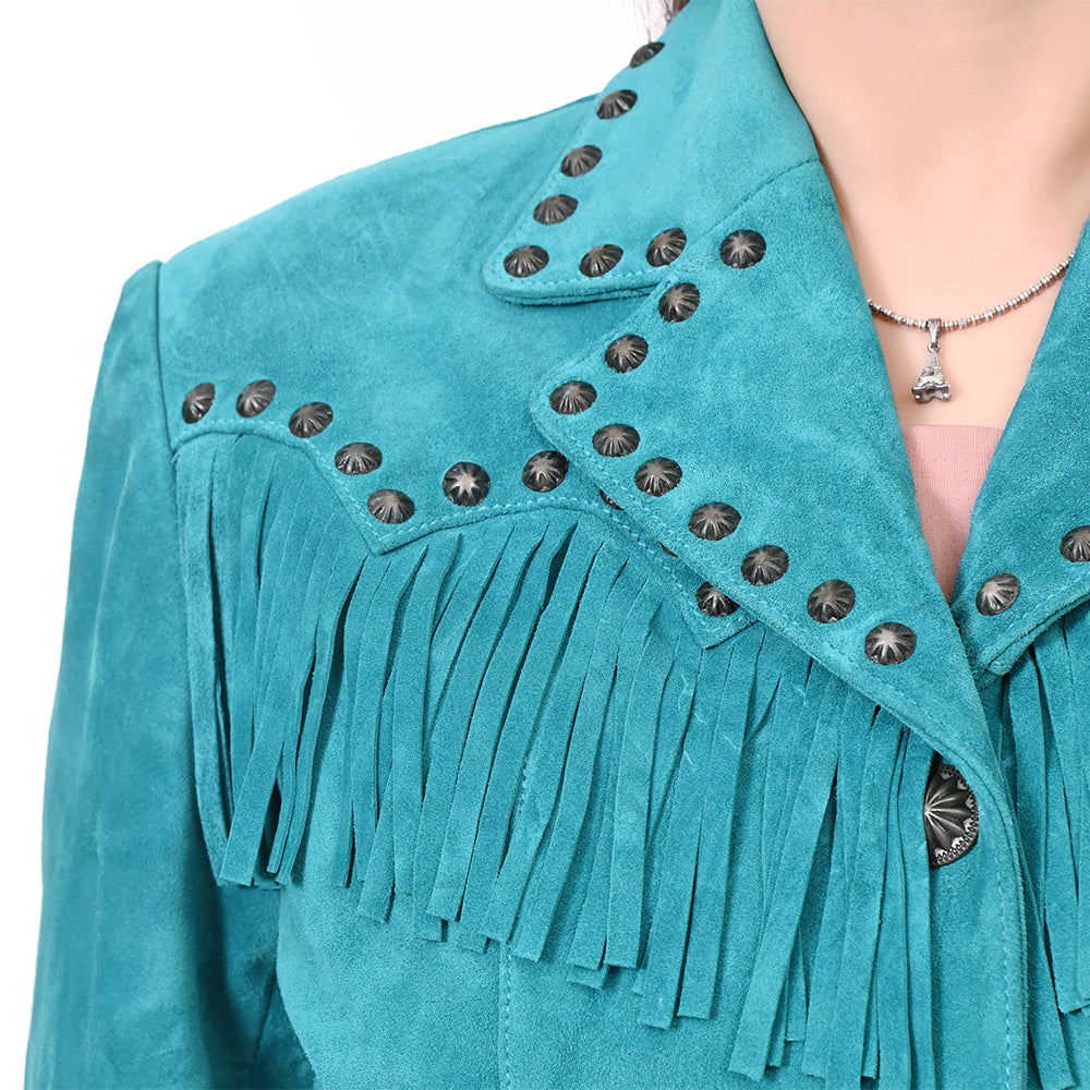 ADJKTLTR12 Genuine Leather Women Shirt Jacket Dress