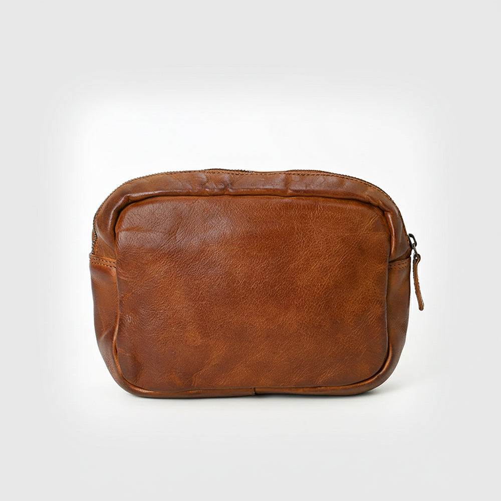 SWL107 Montavio - Leather Basket Weave Clutch