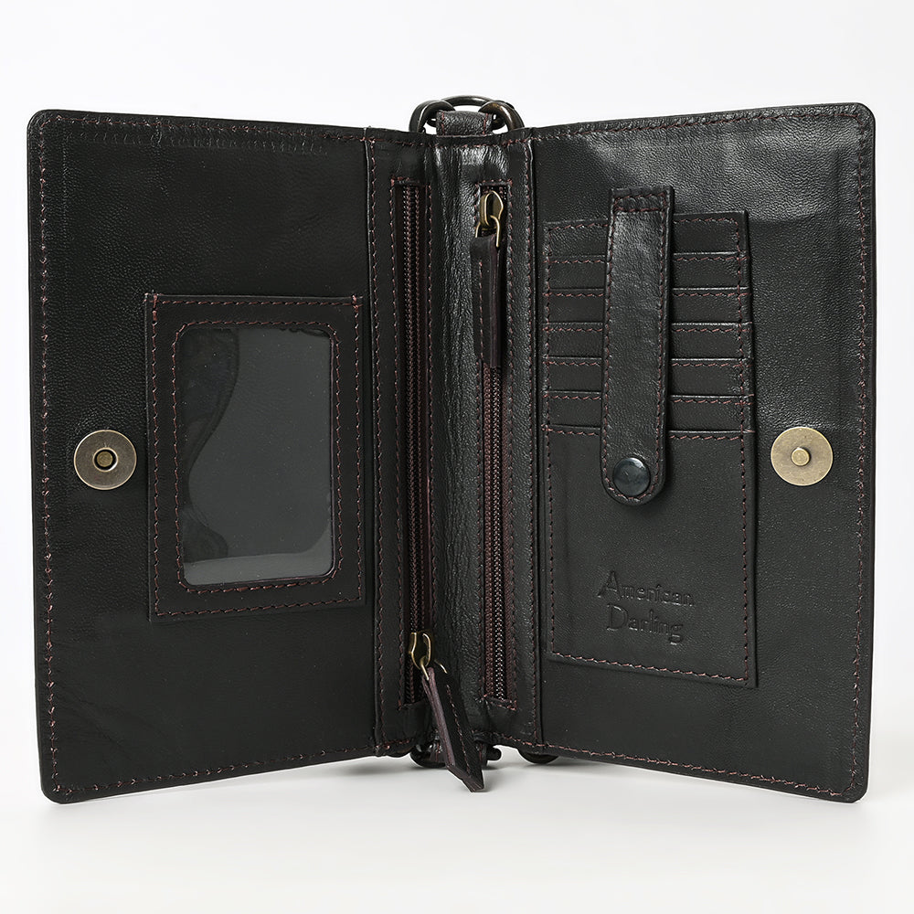 ADBGZ893 Tooled Leather Wallet Crossbody | American Darling
